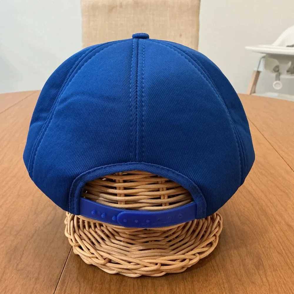 VTG 90s 80s Wachovia Bank Trucker Hat OSFA Blue Snapback Rare Promo Rope